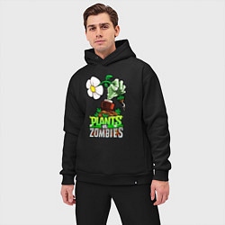 Мужской костюм оверсайз Plants vs Zombies рука зомби, цвет: черный — фото 2