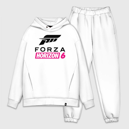 Мужской костюм оверсайз Forza Horizon 6 logo / Белый – фото 1