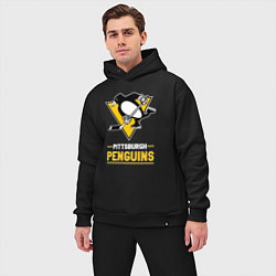Мужской костюм оверсайз Питтсбург Пингвинз , Pittsburgh Penguins, цвет: черный — фото 2