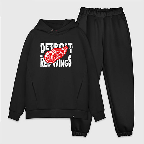 Мужской костюм оверсайз Детройт Ред Уингз Detroit Red Wings / Черный – фото 1