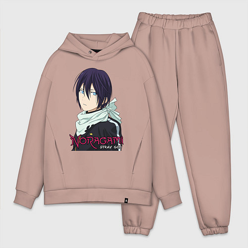 Мужской костюм оверсайз Yato blue eyes / Пыльно-розовый – фото 1