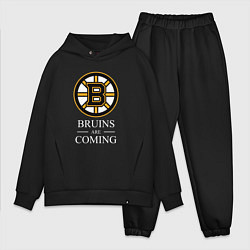 Мужской костюм оверсайз Boston are coming, Бостон Брюинз, Boston Bruins, цвет: черный
