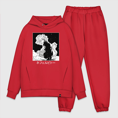 Мужской костюм оверсайз Неферпиту / Красный – фото 1