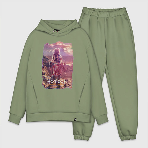 Мужской костюм оверсайз Horizon Forbidden West Фан арт / Авокадо – фото 1