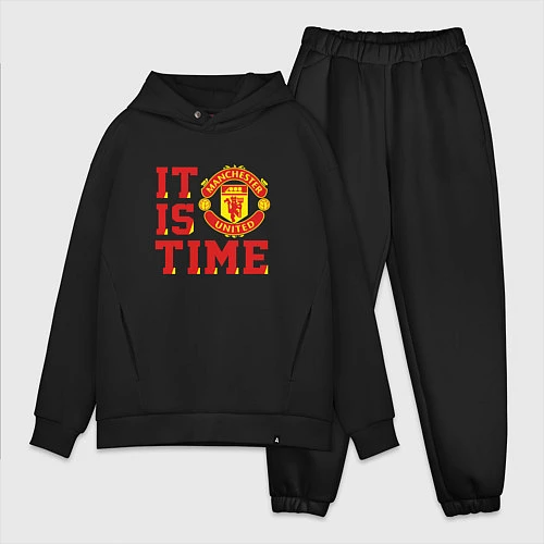 Мужской костюм оверсайз It is Manchester United Time Манчестер Юнайтед / Черный – фото 1