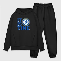 Мужской костюм оверсайз It is Chelsea time Челси, цвет: черный