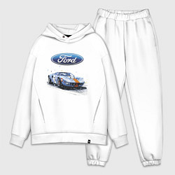 Мужской костюм оверсайз Ford Motorsport, цвет: белый