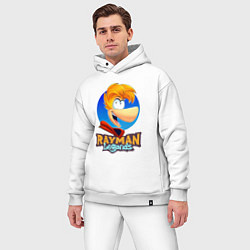 Мужской костюм оверсайз Веселый Rayman, цвет: белый — фото 2