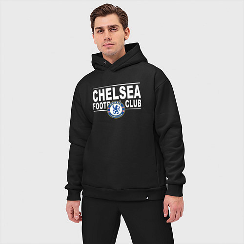 Мужской костюм оверсайз Chelsea Football Club Челси / Черный – фото 3