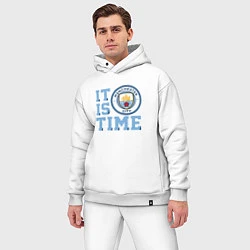 Мужской костюм оверсайз It is Manchester City Time, цвет: белый — фото 2