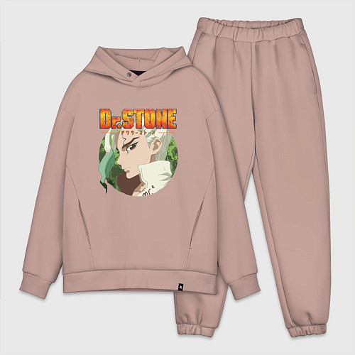 Мужской костюм оверсайз Сэнку арт / Пыльно-розовый – фото 1