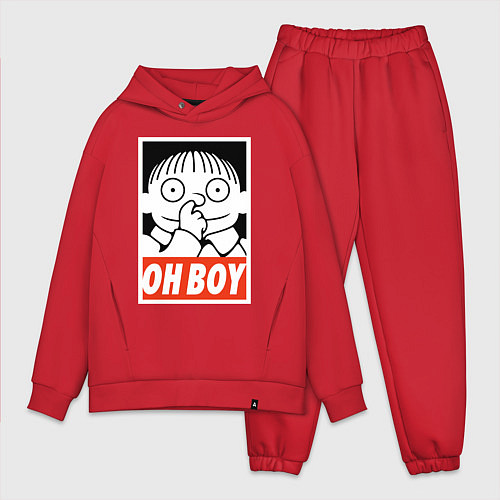 Мужской костюм оверсайз СИМПСОНЫ РАЛЬФ OH BOY / Красный – фото 1