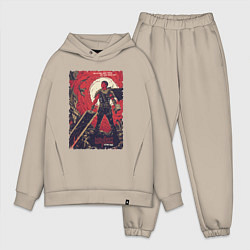 Мужской костюм оверсайз Грозный Гатс, цвет: миндальный