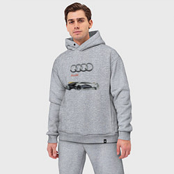 Мужской костюм оверсайз Audi Concept Sketch, цвет: меланж — фото 2
