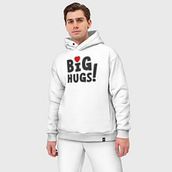 Мужской костюм оверсайз Big hugs!, цвет: белый — фото 2