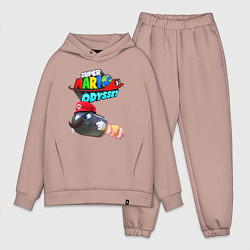 Мужской костюм оверсайз Super Mario Odyssey Bullet Bill Nintendo, цвет: пыльно-розовый