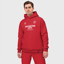 Мужской костюм оверсайз Leicester City Форма Чемпионов цвета красный — фото 2