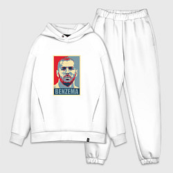 Мужской костюм оверсайз Obey - Benzema, цвет: белый