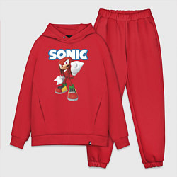 Мужской костюм оверсайз Knuckles Echidna Sonic Video game Ехидна Наклз Вид