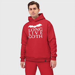 Мужской костюм оверсайз Long Live Goth, цвет: красный — фото 2