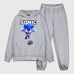 Мужской костюм оверсайз Sonic the Hedgehog 2022, цвет: меланж