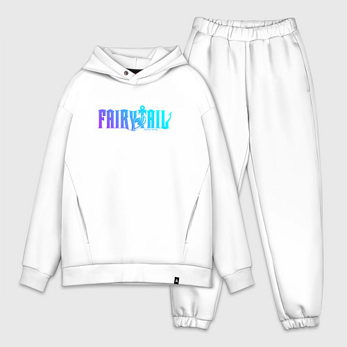 Мужской костюм оверсайз FAIRY TAIL NEON / Белый – фото 1