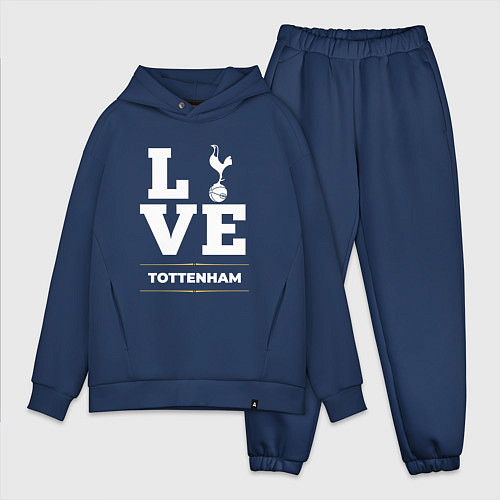 Мужской костюм оверсайз Tottenham Love Classic / Тёмно-синий – фото 1