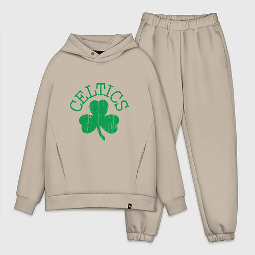 Мужской костюм оверсайз Basketball - Celtics / Миндальный – фото 1