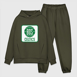 Мужской костюм оверсайз Bos Celtics, цвет: хаки