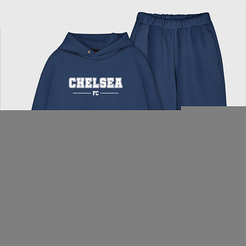 Мужской костюм оверсайз Chelsea Football Club Классика / Тёмно-синий – фото 1