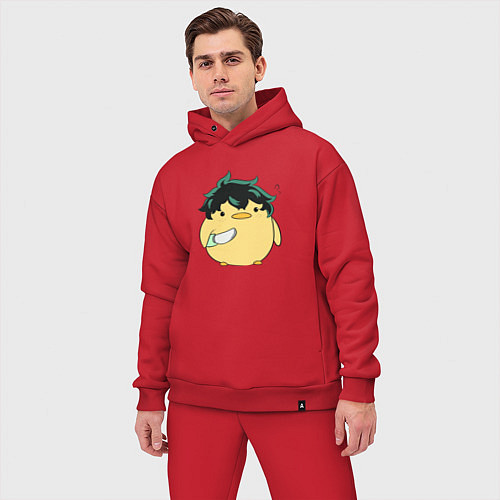 Мужской костюм оверсайз Опасный Мидория My Hero Academia / Красный – фото 3