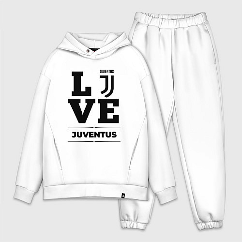 Мужской костюм оверсайз Juventus Love Классика / Белый – фото 1