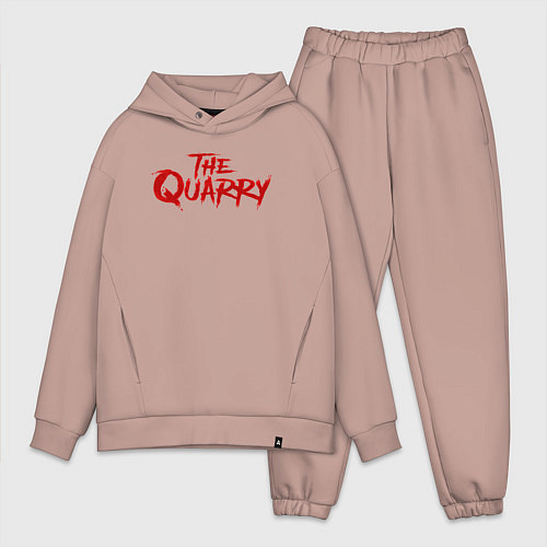 Мужской костюм оверсайз The Quarry logo / Пыльно-розовый – фото 1