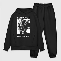 Мужской костюм оверсайз Slipknot People Shit, цвет: черный