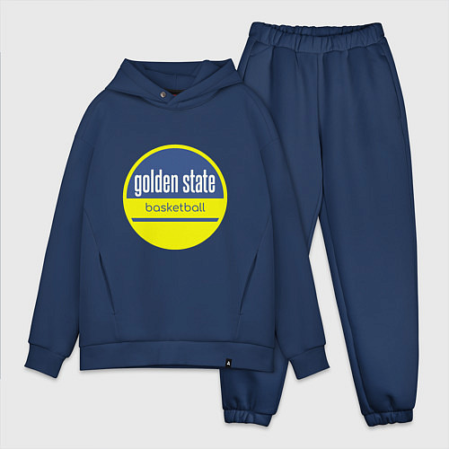 Мужской костюм оверсайз GS Basketball / Тёмно-синий – фото 1