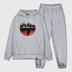 Мужской костюм оверсайз Stranger Things Moon, цвет: меланж