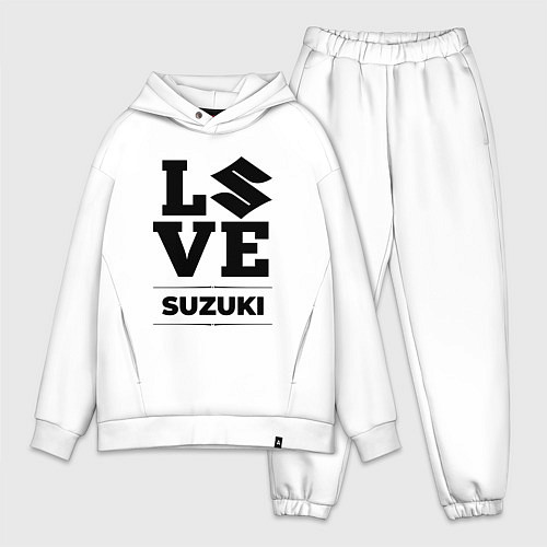 Мужской костюм оверсайз Suzuki Love Classic / Белый – фото 1