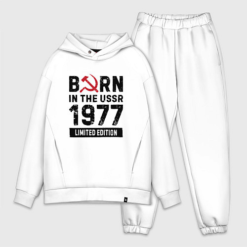 Мужской костюм оверсайз Born In The USSR 1977 Limited Edition / Белый – фото 1