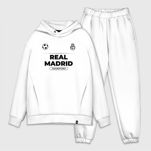 Мужской костюм оверсайз Real Madrid Униформа Чемпионов / Белый – фото 1
