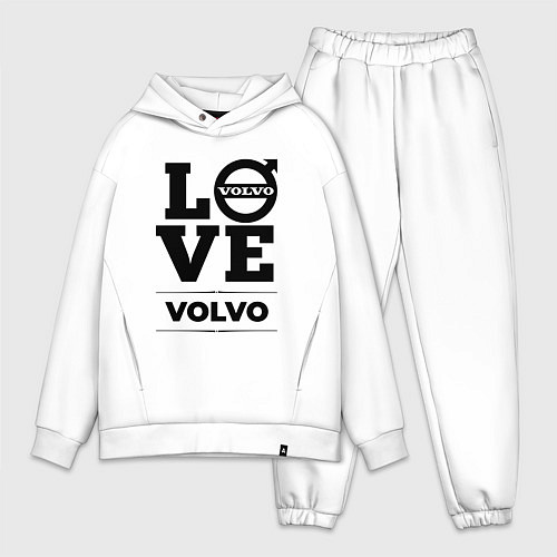 Мужской костюм оверсайз Volvo Love Classic / Белый – фото 1