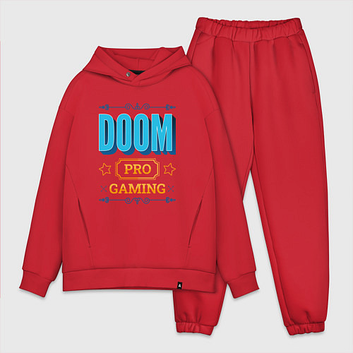 Мужской костюм оверсайз Игра Doom pro gaming / Красный – фото 1