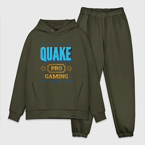 Мужской костюм оверсайз Игра Quake pro gaming / Хаки – фото 1