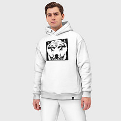 Мужской костюм оверсайз Fenrir giant wolf, цвет: белый — фото 2