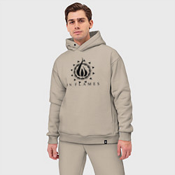 Мужской костюм оверсайз In flames - rock, цвет: миндальный — фото 2