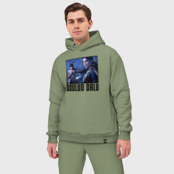 Мужской костюм оверсайз Douluo Dalu art, цвет: авокадо — фото 2