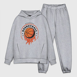 Мужской костюм оверсайз Allstars Basketball, цвет: меланж