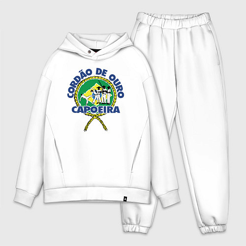 Мужской костюм оверсайз Cordao de ouro Capoeira flag of Brazil / Белый – фото 1