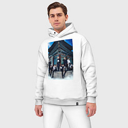 Мужской костюм оверсайз Stray Kids Thunderous, цвет: белый — фото 2