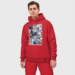 Мужской костюм оверсайз Heroes together - Kumo desu ga nani ka, цвет: красный — фото 2