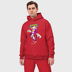 Мужской костюм оверсайз Sonic - ласточка Вейв - Free riders, цвет: красный — фото 2